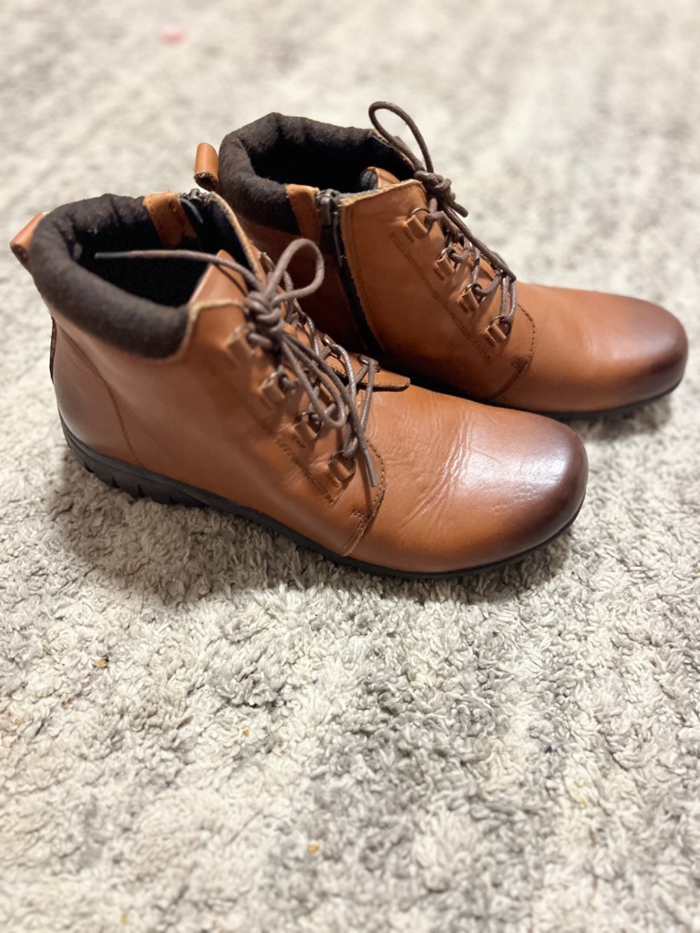 Propet Women’s brown Leather Ankle Boots shoes size 8.5